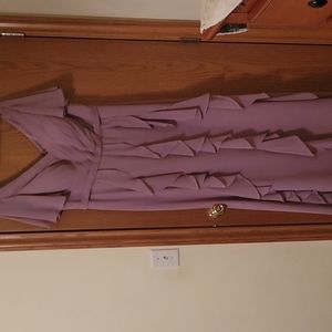 Azazie floor length dress mauve size 16.